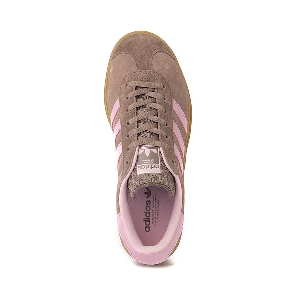 alternate view Womens adidas Gazelle Bold Athletic Shoe - Trace Brown / Clear Pink / Earth StrataALT2
