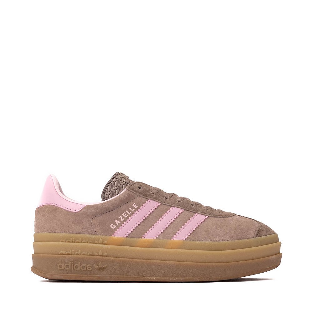 Womens adidas Gazelle Bold Athletic Shoe - Trace Brown / Clear Pink / Earth Strata