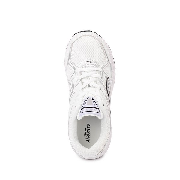 alternate view Saucony Ride Millenium Athletic Shoe - Big Kid - White / BlackALT2