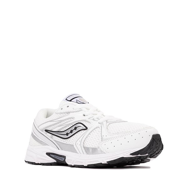 alternate view Saucony Ride Millenium Athletic Shoe - Big Kid - White / BlackALT5
