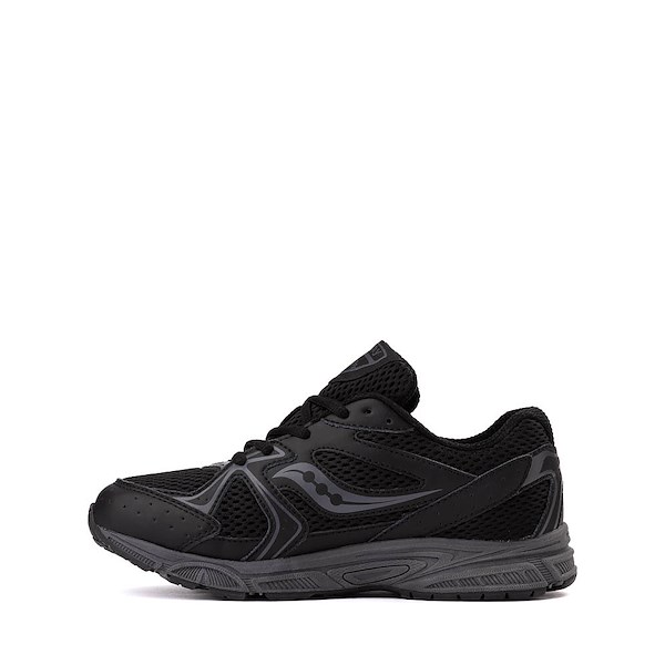 alternate view Saucony Ride Millenium Athletic Shoe - Big Kid - Black / BlackALT1