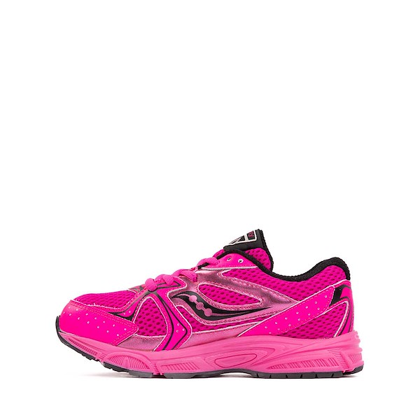 alternate view Saucony Ride Millenium Athletic Shoe - Big Kid - Pink / BlackALT1