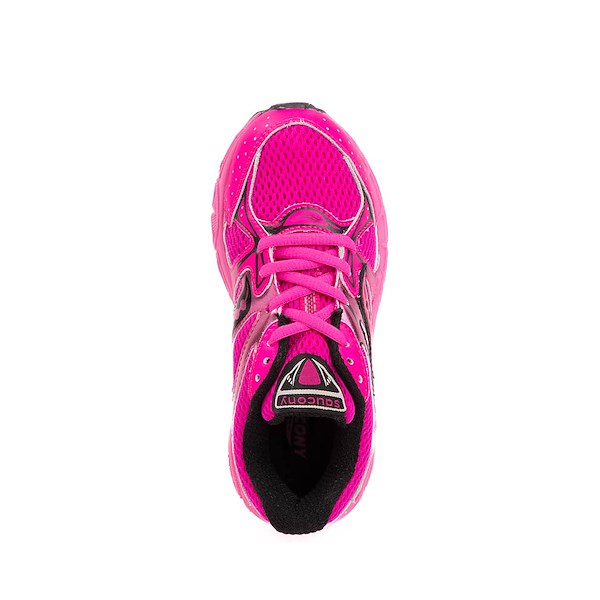 alternate view Saucony Ride Millenium Athletic Shoe - Big Kid - Pink / BlackALT2