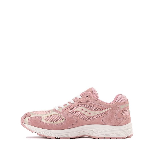 alternate view Saucony Grid Jazz 9 Athletic Shoe - Big Kid - Light Pink / WhiteALT1