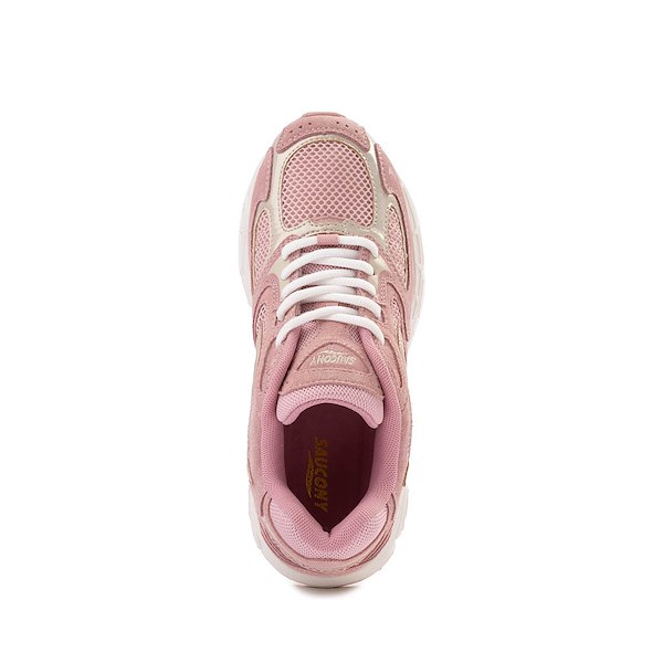 alternate view Saucony Grid Jazz 9 Athletic Shoe - Big Kid - Light Pink / WhiteALT2