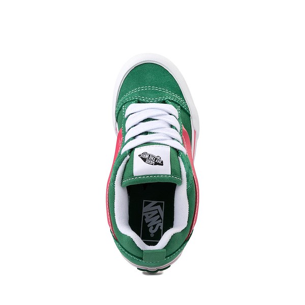 alternate view Vans Knu Skool Skate Shoe - Little Kid - Green / PinkALT2