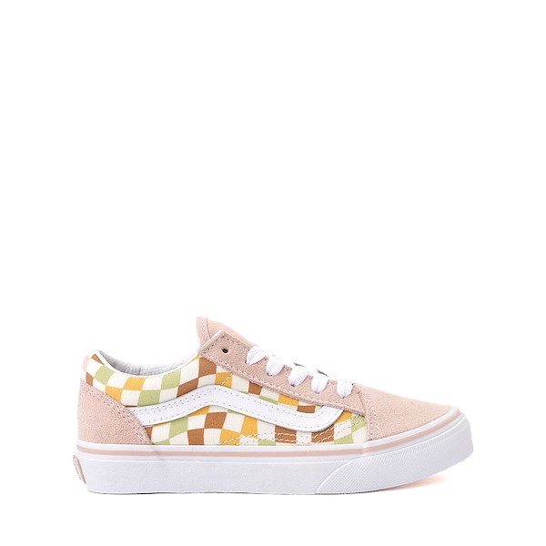 Vans Old Skool V Checkerboard Skate Shoe Little Kid Pastel Multicolor