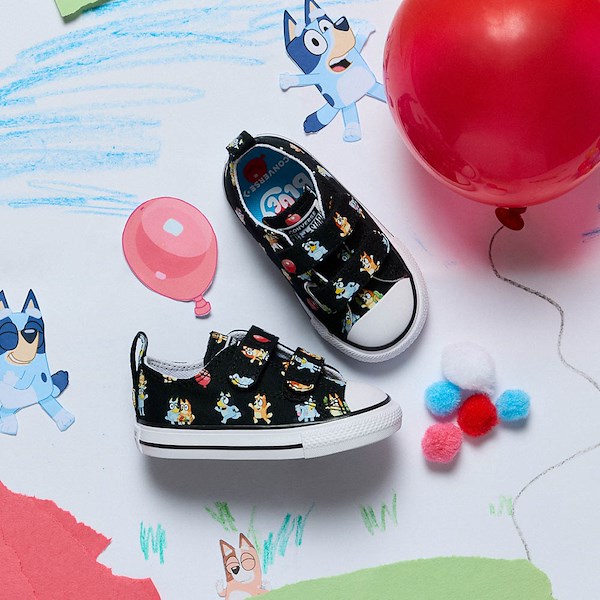 alternate view Converse x Bluey Chuck Taylor All Star Easy-On Low-Top Sneaker - Baby / Toddler - BlackHERO