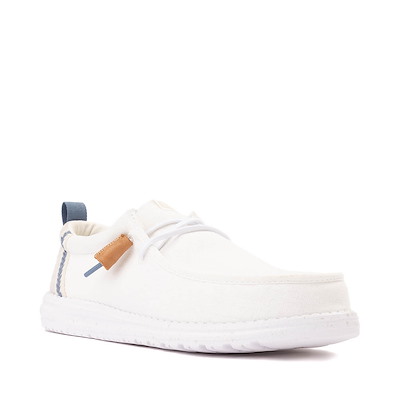 HeyDude Wally Stitch 1124-52-PD Size 10 Men\'s Optic White Comfort Casual Shoes Hey Dude Wally Stitch Shoes Mens 11 Optic White Jersey Slip  main image 4