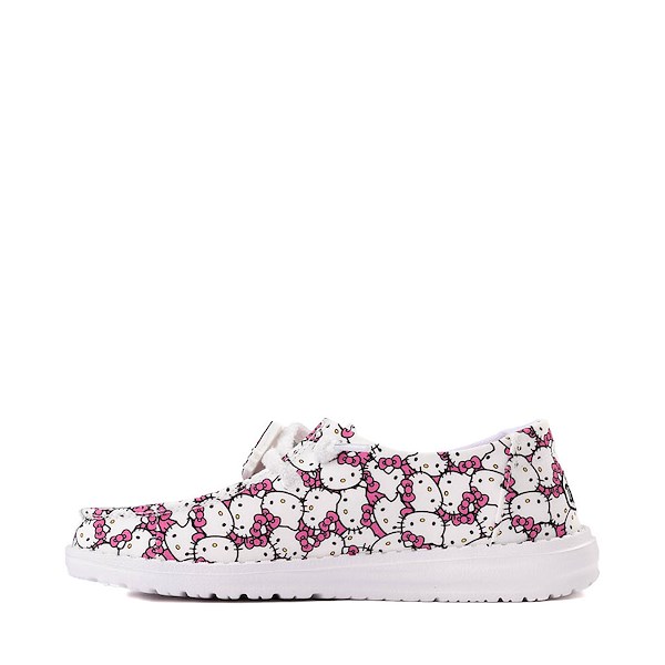 alternate view Womens Hello Kitty® x HEYDUDE Wendy Slip-On Casual Shoe - WhiteALT1