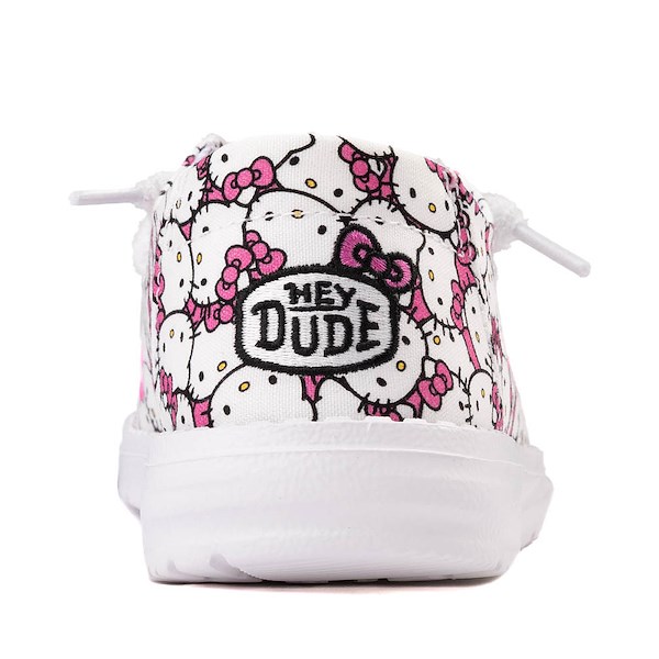 alternate view Womens Hello Kitty® x HEYDUDE Wendy Slip-On Casual Shoe - WhiteALT4