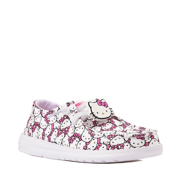 alternate view Womens Hello Kitty® x HEYDUDE Wendy Slip-On Casual Shoe - WhiteALT5