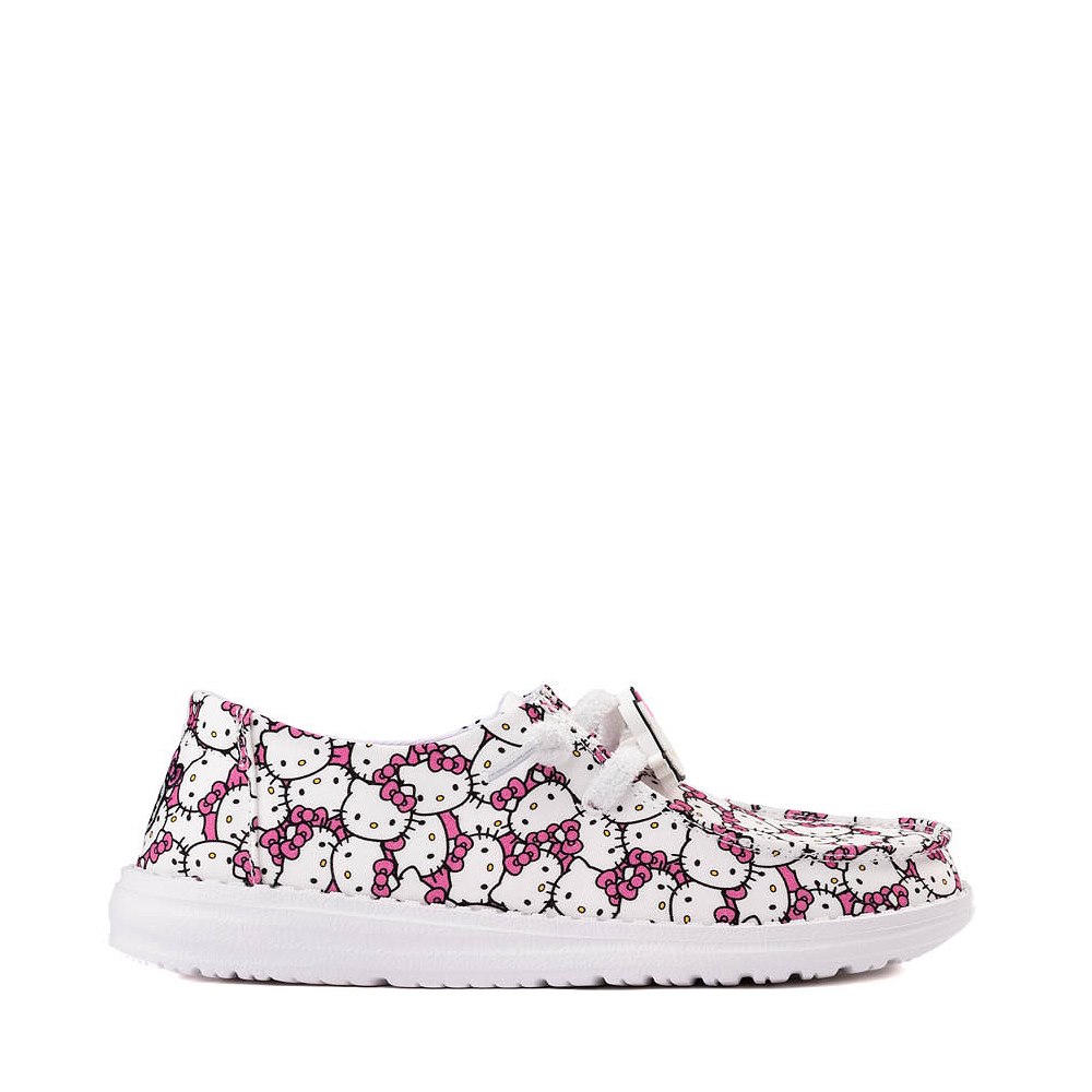 Womens Hello Kitty&reg; x HEYDUDE Wendy Slip-On Casual Shoe - White