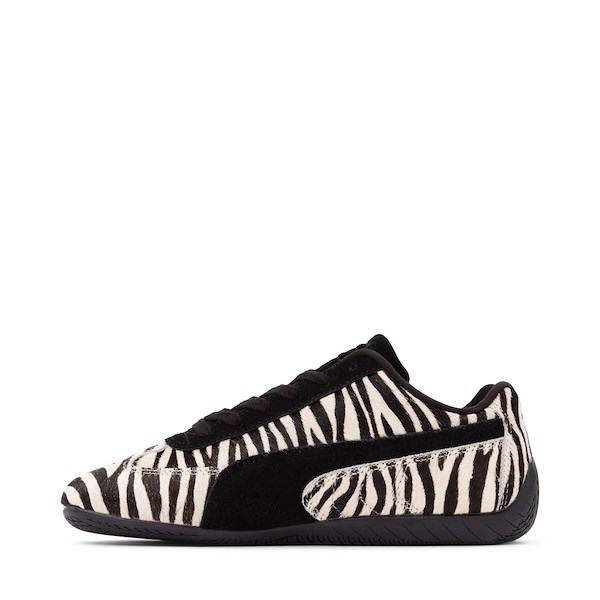 alternate view Womens PUMA Speedcat Zebra Athletic Shoe - Warm White / PUMA BlackALT1