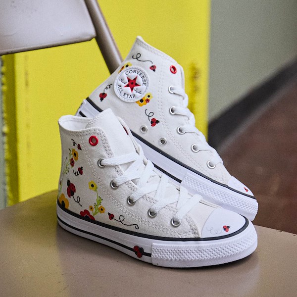 alternate view Converse Chuck Taylor All Star Ladybugs High-Top Sneaker - Big Kid - NaturalHERO