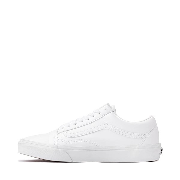 alternate view Vans Old Skool Classic Tumble Skate Shoe - True WhiteALT1