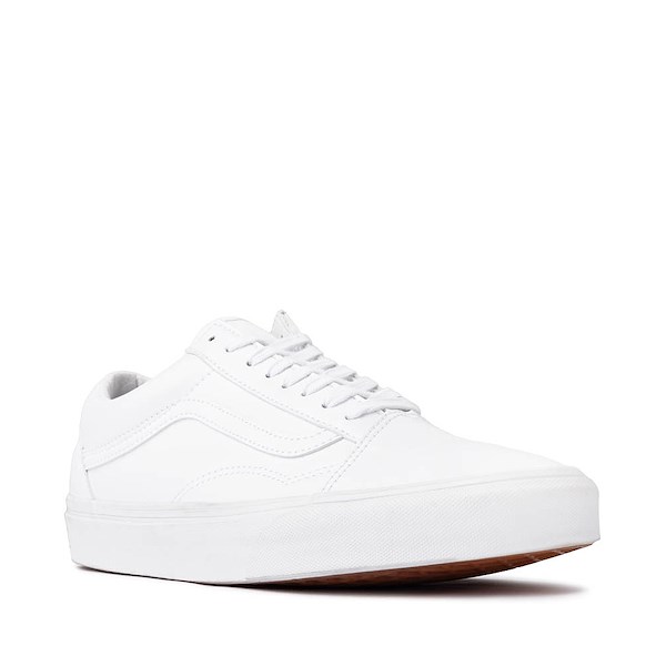 alternate view Vans Old Skool Classic Tumble Skate Shoe - True WhiteALT5