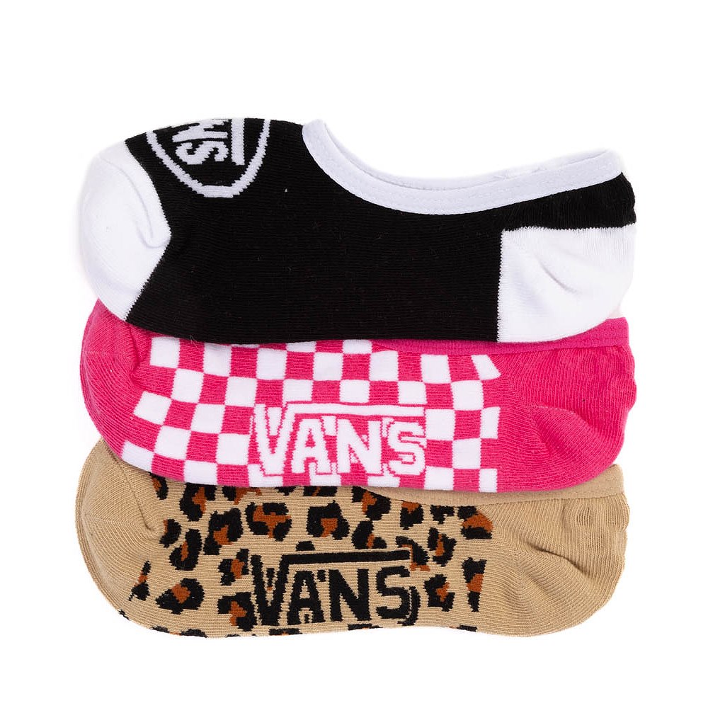 Womens Vans Checkerboard Canoodle Liners 3 Pack - Multicolor