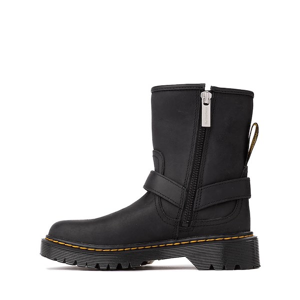 alternate view Dr. Martens Genaya Biker Boot - Big Kid - BlackALT1