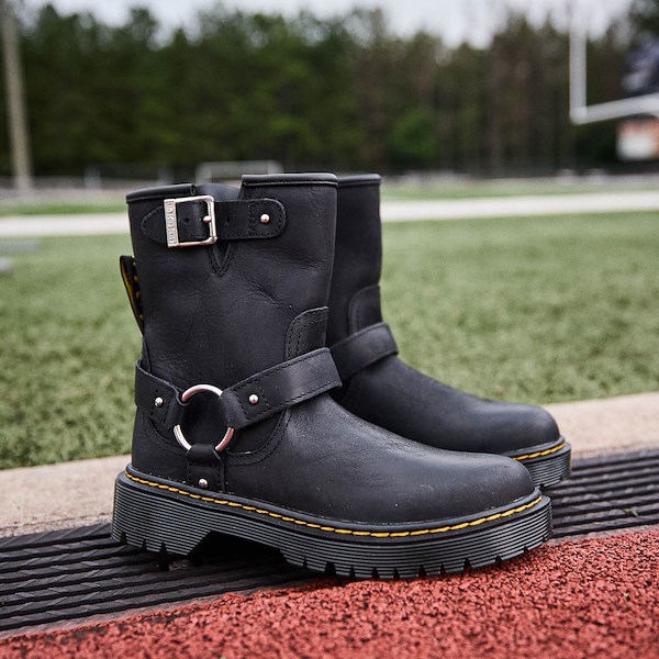 alternate view Dr. Martens Genaya Biker Boot - Big Kid - BlackHERO