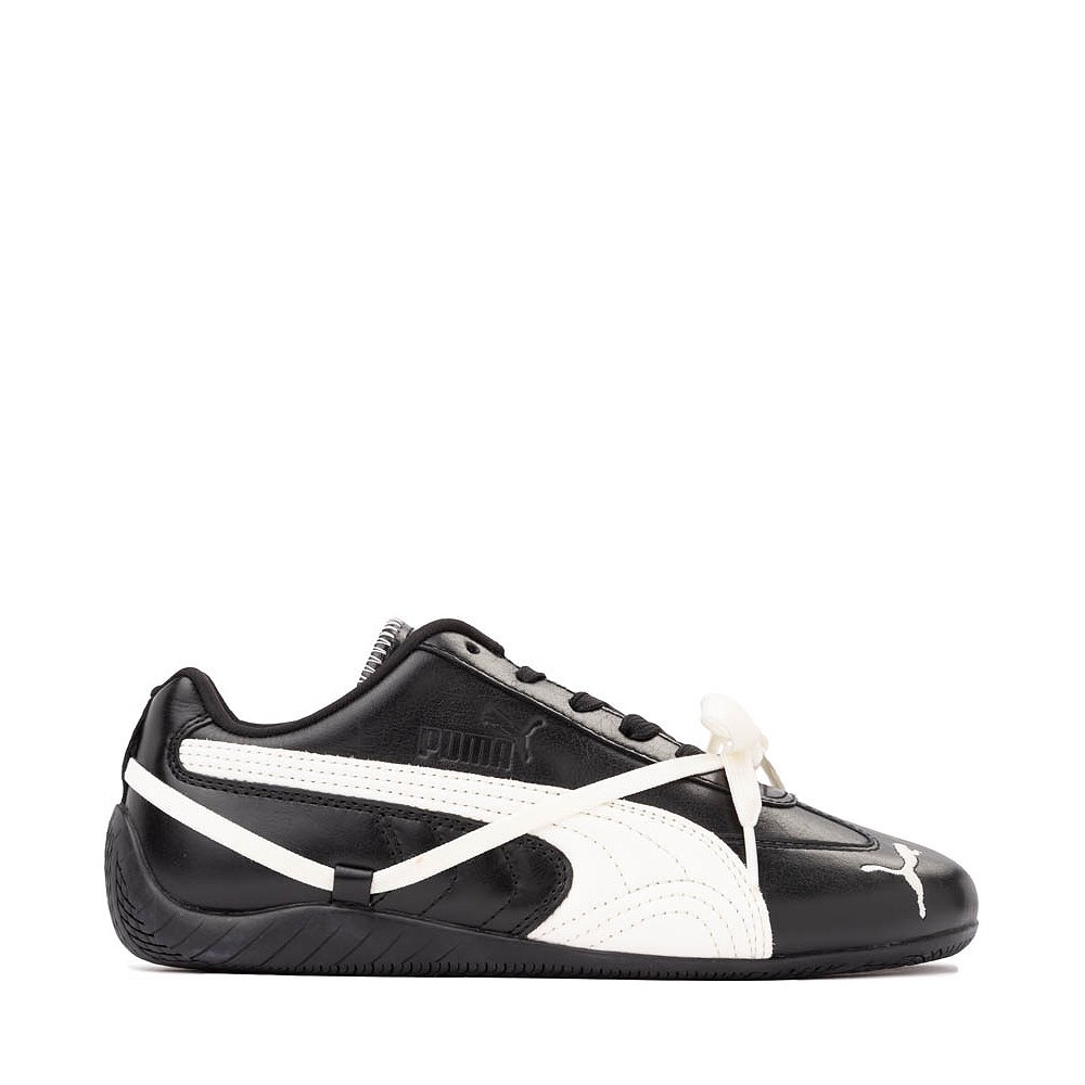 Womens PUMA x ROS&Eacute; Speedcat Leather Athletic Shoe - PUMA Black / Warm White