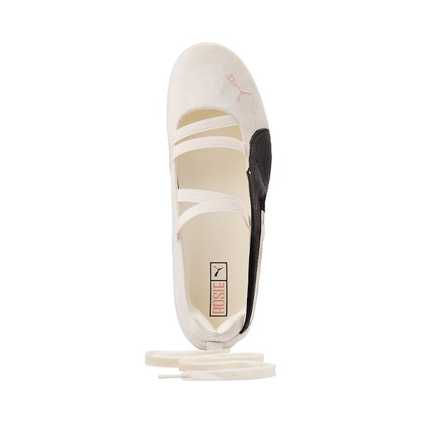 alternate view Womens PUMA x ROSÉ Speedcat Ballet Shoe - Warm White / PUMA Black / Frosty PinkALT2