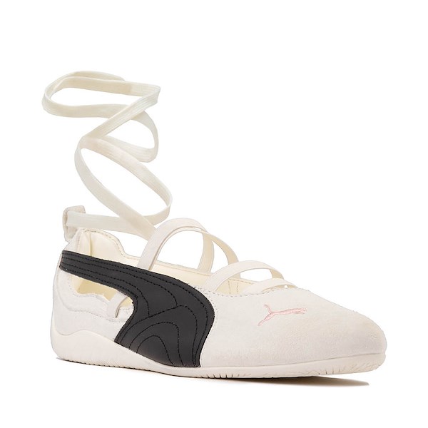 alternate view Womens PUMA x ROSÉ Speedcat Ballet Shoe - Warm White / PUMA Black / Frosty PinkALT5