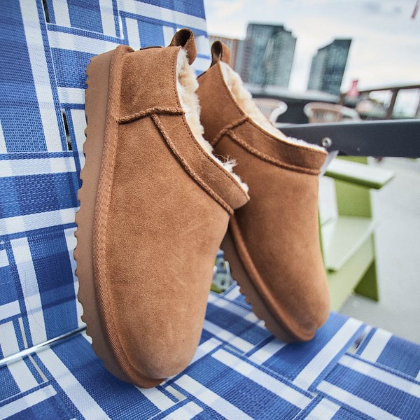 alternate view Womens UGG® Classic Micro Boot - ChestnutHERO