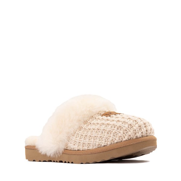 alternate view UGG® Cozy II Knit Slipper - Little Kid - CreamALT5