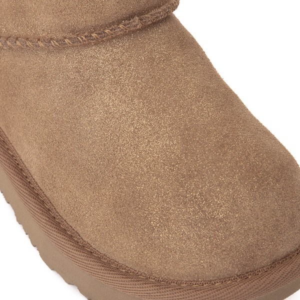 alternate view UGG® Classic Ultra Mini Dazzle Boot - Toddler / Little Kid - ChestnutALT5B