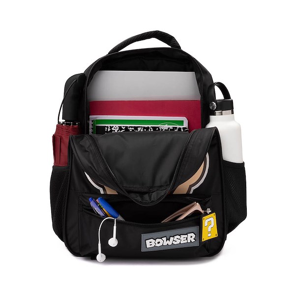 alternate view Super Mario Bros. Bowser Face Backpack - BlackALT1
