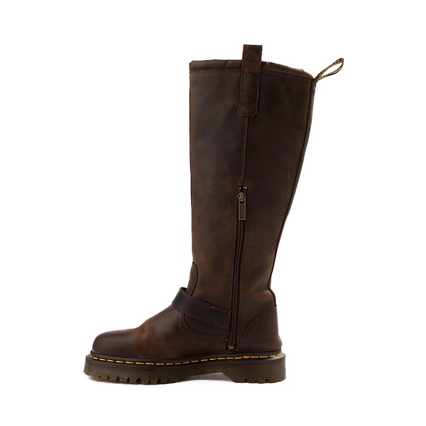 alternate view Dr. Martens Anistone Knee High Boot - Dark BrownALT1