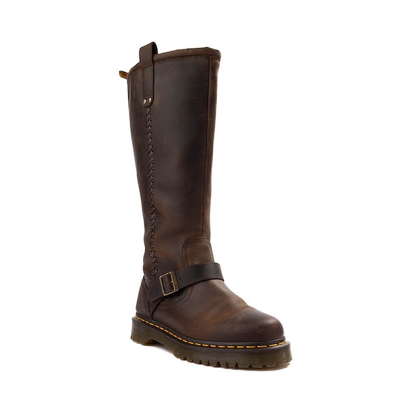 alternate view Dr. Martens Anistone Knee High Boot - Dark BrownALT5