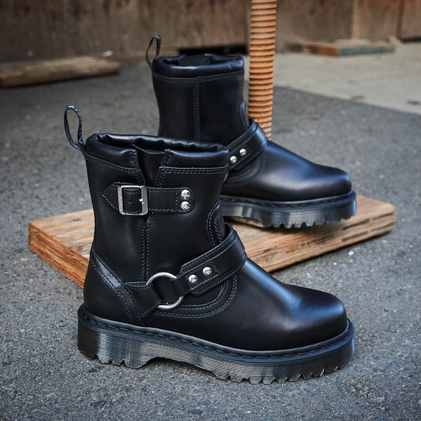 alternate view Dr. Martens Anistone Harness Biker Boot - BlackHERO