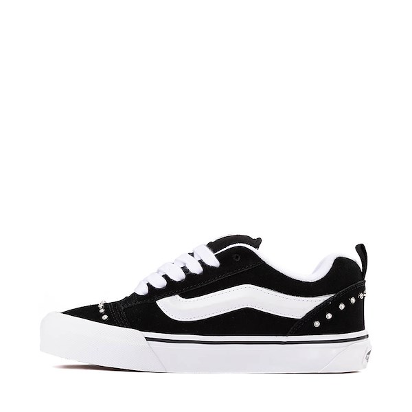 alternate view Vans Knu Skool Rhinestone Skate Shoe - Black / WhiteALT1