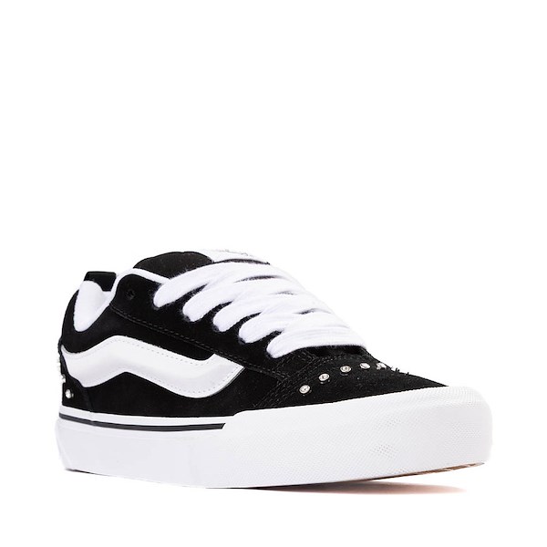 alternate view Vans Knu Skool Rhinestone Skate Shoe - Black / WhiteALT5