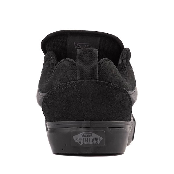 alternate view Vans Knu Skool Skate Shoe - Big Kid - Black MonochromeALT4
