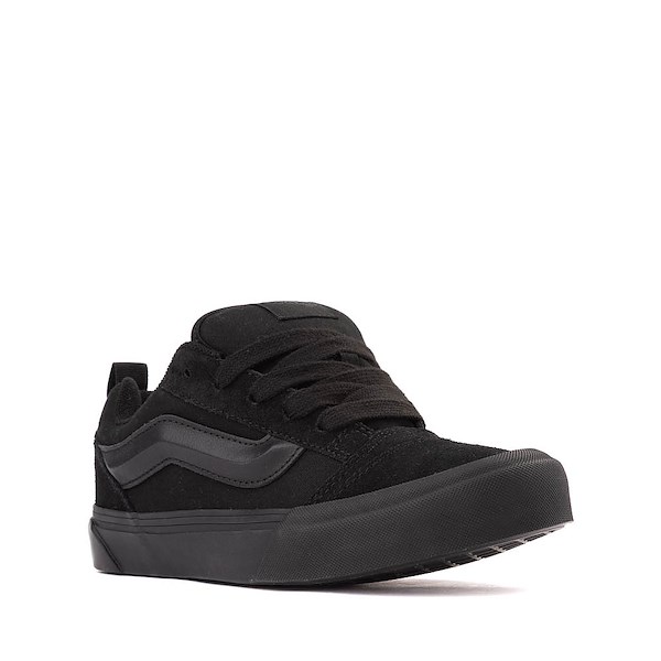 alternate view Vans Knu Skool Skate Shoe - Big Kid - Black MonochromeALT5