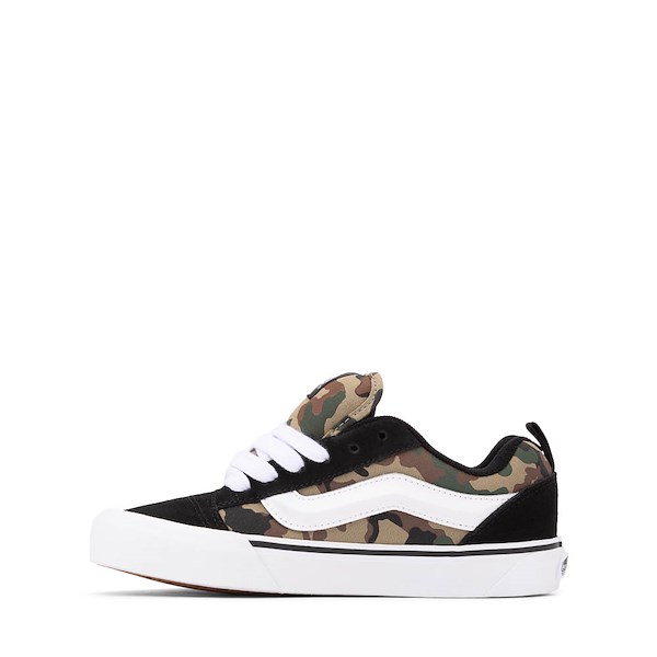 alternate view Vans Knu Skool Skate Shoe - Big Kid - Black / CamoALT1