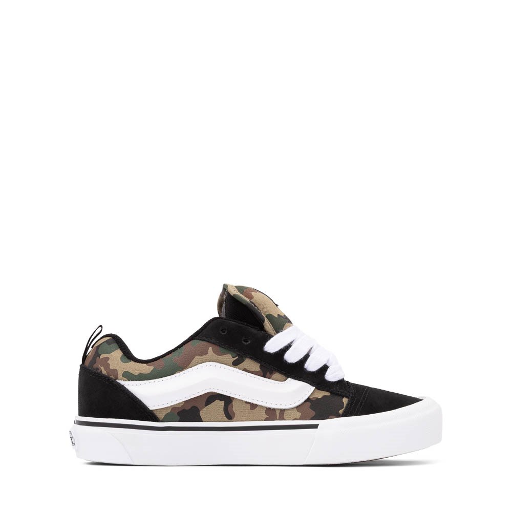 Vans Knu Skool Skate Shoe - Big Kid - Black / Camo