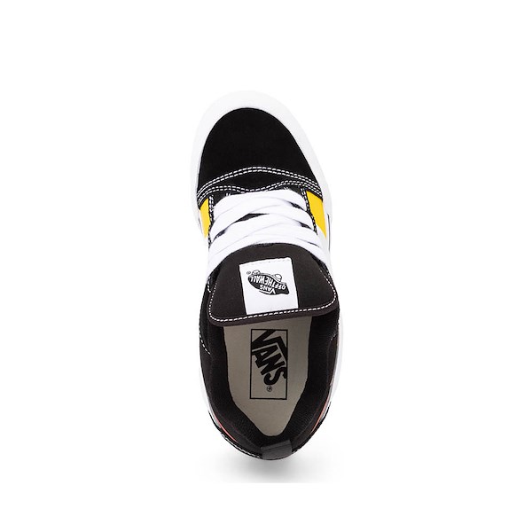 alternate view Vans Knu Skool Skate Shoe - Big Kid - Black / FlameALT2