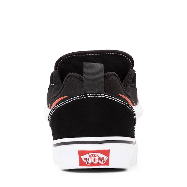 alternate view Vans Knu Skool Skate Shoe - Big Kid - Black / FlameALT4