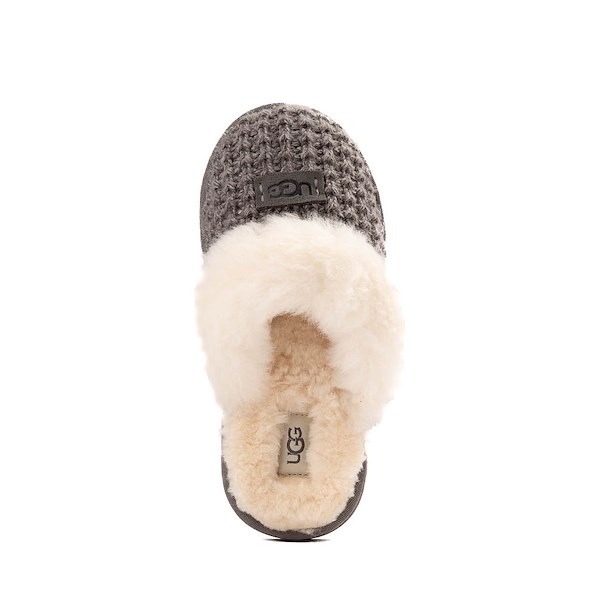 alternate view UGG® Cozy II Knit Slipper - Little Kid / Big Kid - CharcoalALT2