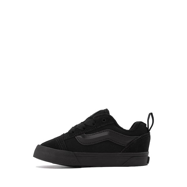 alternate view Vans Knu Skool Skate Shoe - Baby / Toddler - Black MonochromeALT1