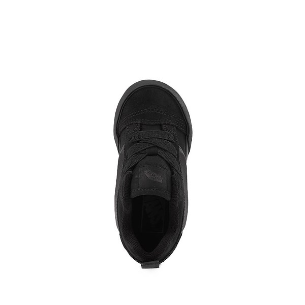 alternate view Vans Knu Skool Skate Shoe - Baby / Toddler - Black MonochromeALT2