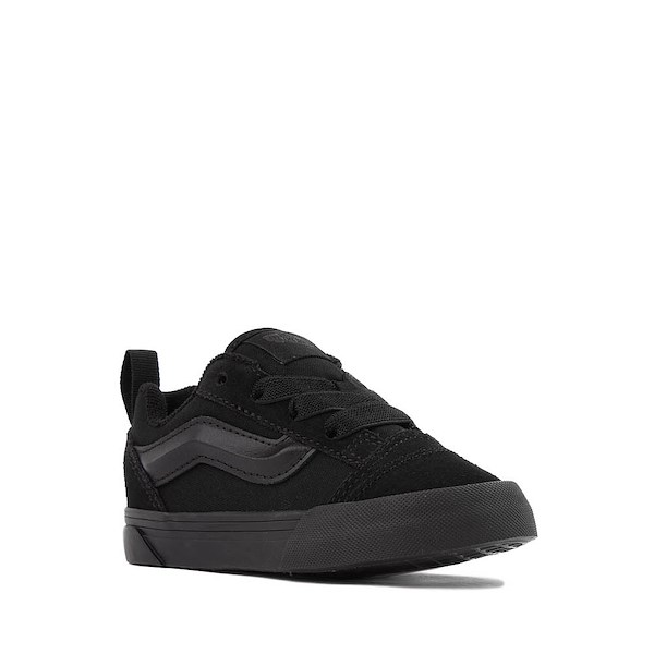 alternate view Vans Knu Skool Skate Shoe - Baby / Toddler - Black MonochromeALT5