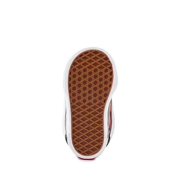 alternate view Vans Knu Skool Skate Shoe - Baby / Toddler - Black / FlameALT3