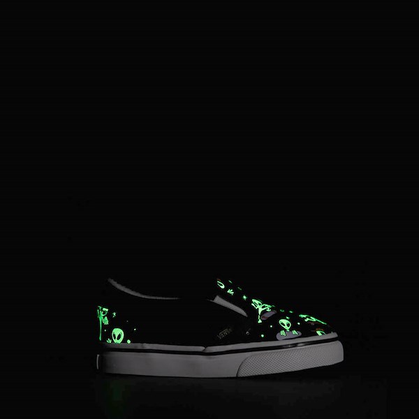 alternate view Vans Classic Slip-On V Cosmic Cruisers Skate Shoe - Baby / Toddler - BlackALT1