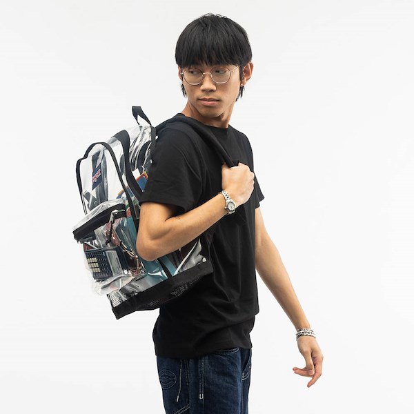 alternate view JanSport Clear Pack Backpack - ClearALT1BADULT