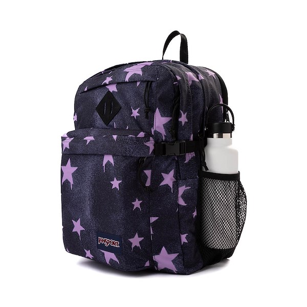 alternate view JanSport Main Campus Backpack - Black / StarsALT4